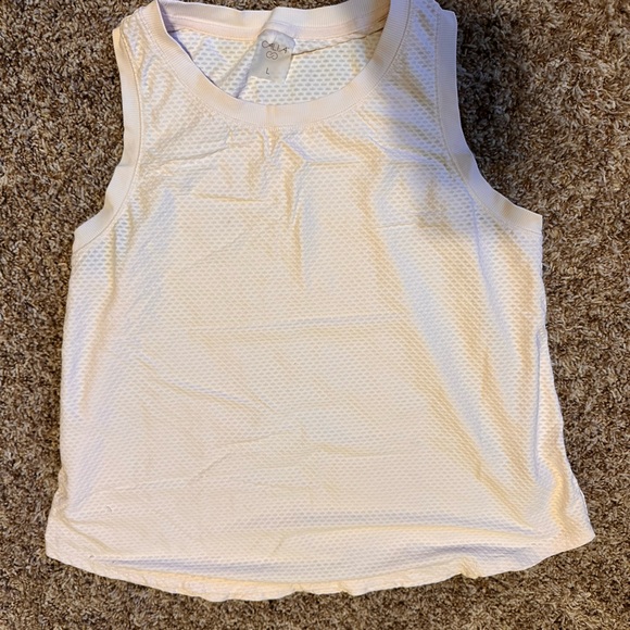 CALIA by Carrie Underwood Cream Textured Tank Top - Picture 1 of 2